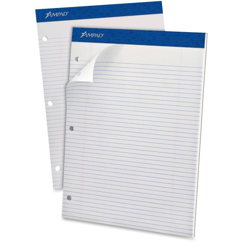 Ampad Double Sheet Writing Pad, Letter Size, Narrow Ruled, 100 Sheets (Min Order Qty 4) MPN:20346