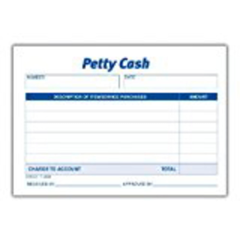 Tops Received of Petty Cash Form, 5in x 3-1/2in (Min Order Qty 3) MPN:3008