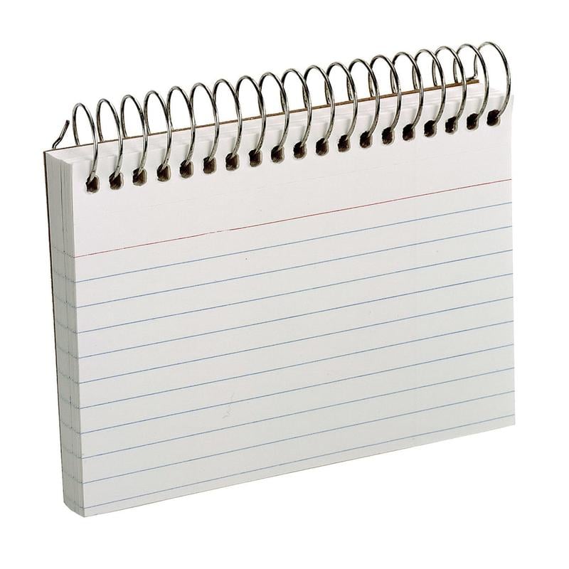 Oxford Spiral-Bound Index Cards, Ruled, 3in x 5in, White, Pack Of 50 (Min Order Qty 14) MPN:40282