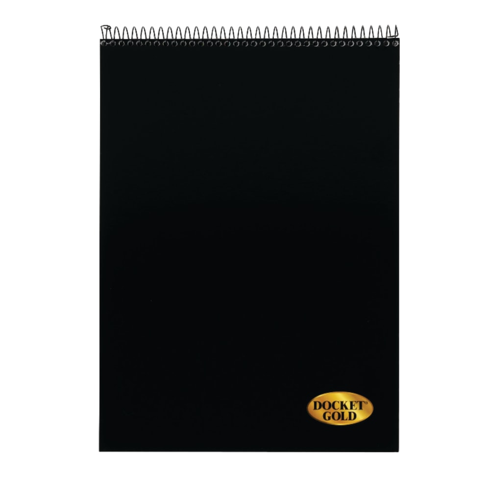 TOPS Docket Gold Wirebound Writing Pad, 8 1/2in x 11 3/4in, Legal Ruled, 70 Sheets, White (Min Order Qty 4) MPN:63753