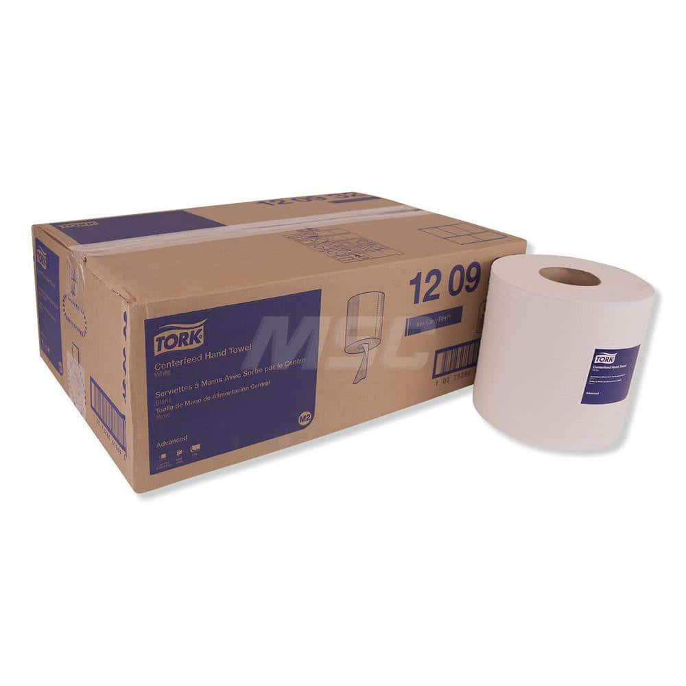 Paper Towels: Center Pull Roll, Roll, 2 Ply, Recycled Fiber, White MPN:TRK120932