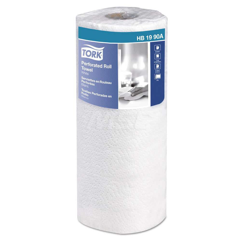 Paper Towels: Perforated Roll, Roll, 2 Ply, Recycled Fiber, White MPN:TRKHB1990A