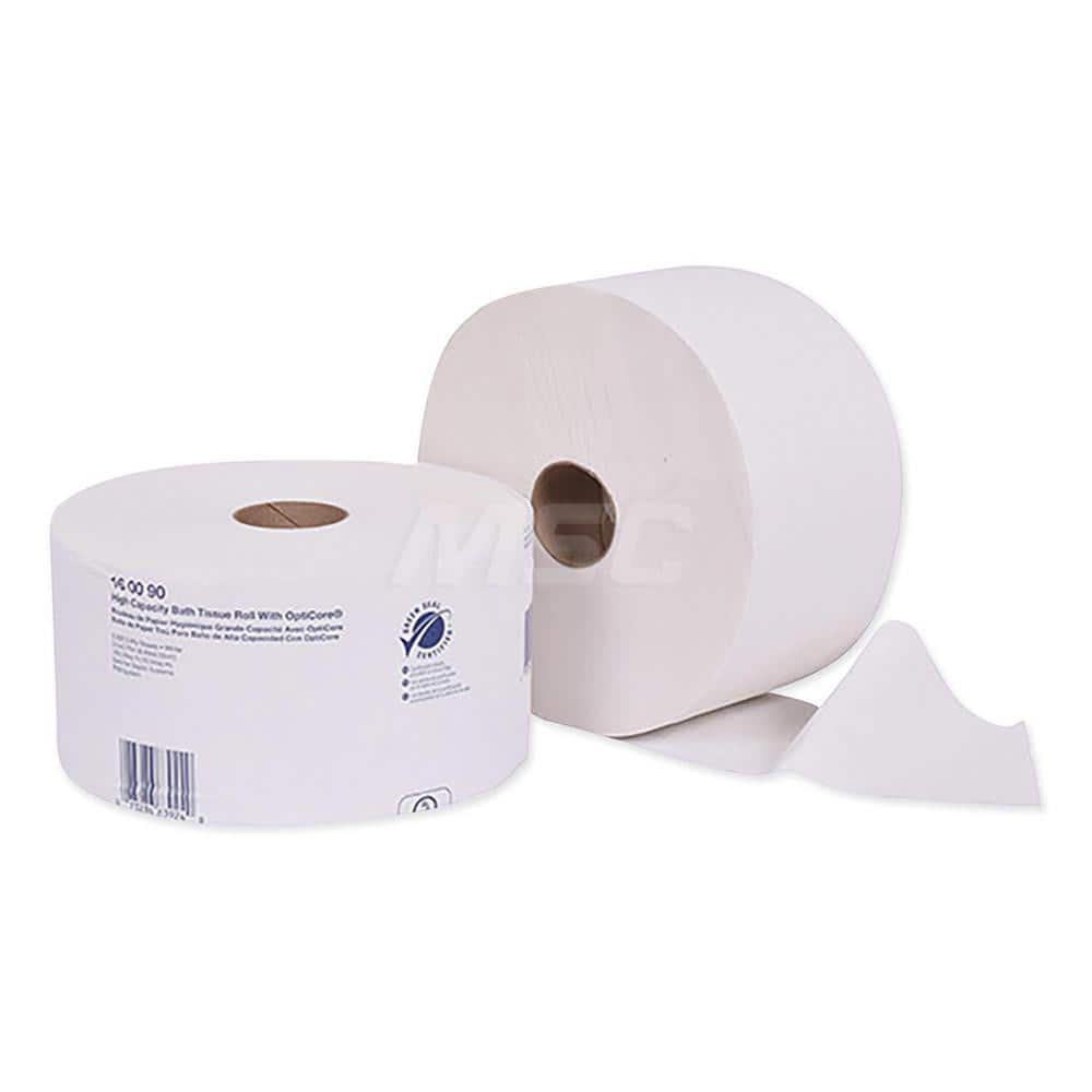 Bathroom Tissue: Standard Roll, Recycled Fiber, 2-Ply, White MPN:TRK160090