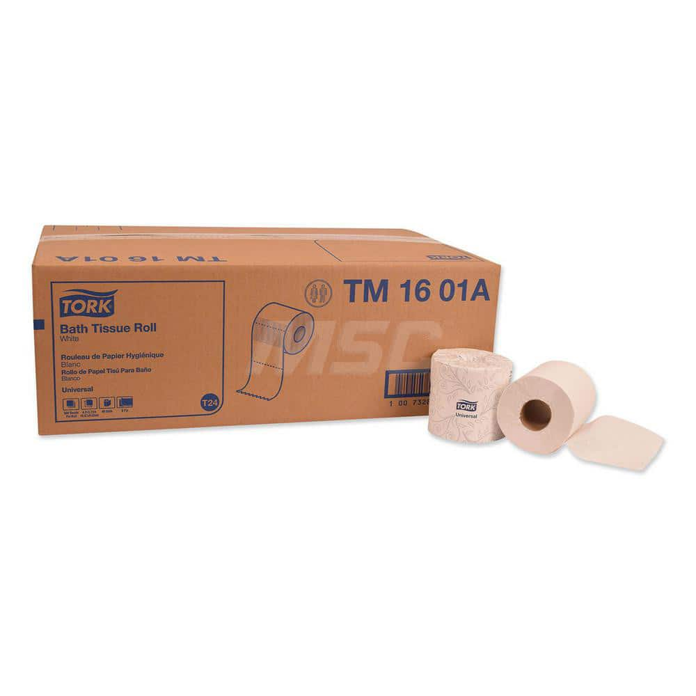 Bathroom Tissue: Standard Roll, Recycled Fiber, 2-Ply, White MPN:TRKTM1601A