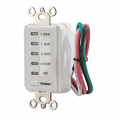 Wall Switch Timer 120VAC 4 L MPN:D212HW