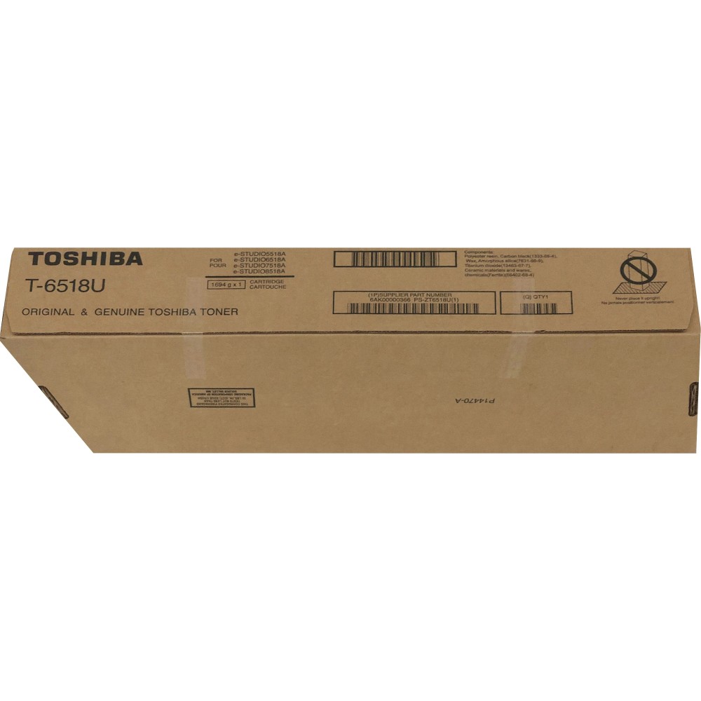 Toshiba Original Laser Toner Cartridge - Black - 1 Each - 106600 Pages MPN:T6518