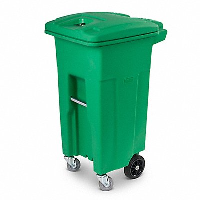 Organic Trash Can w/Lid -Lime Grn 32gal. MPN:ACG32-00LIM