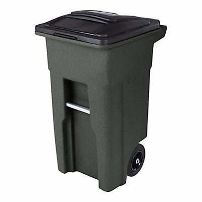 Greenstone 2Wheel Trash Can 32 gal. MPN:ANA32-55410