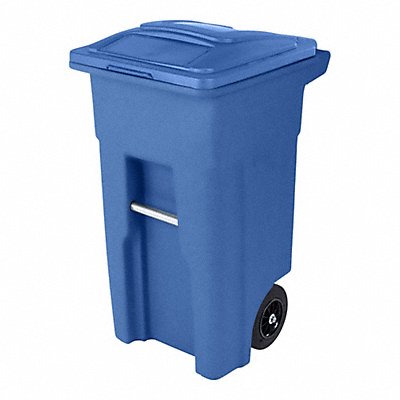 Blue 2Wheel Trash Can 32 gal. MPN:ANA32-57311