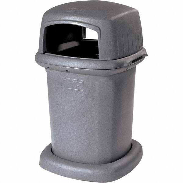 Decorative Outdoor Waste Receptacle: 45 gal, Square, Gray MPN:840GK-55710