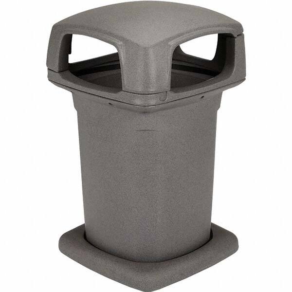 60 Gal Square Graystone Decorative Outdoor Waste Receptacle MPN:860GB-35865