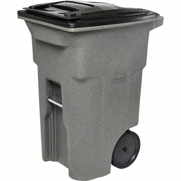 Rollout Trash Can: 64 gal, Rectangle, Gray MPN:ANA64-10827