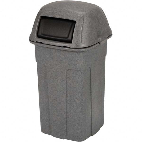 50 Gal Square Graystone Trash Can MPN:SHL50-90763