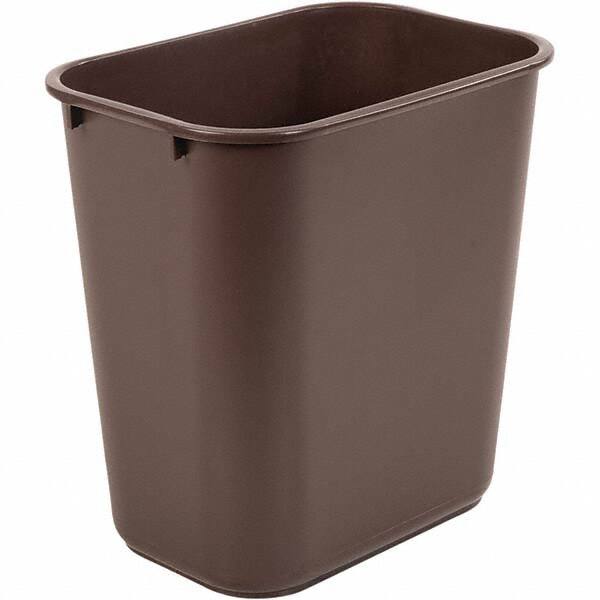 6-3/4 Gal Rectangle Brown Trash Can MPN:WBF06-00BRW