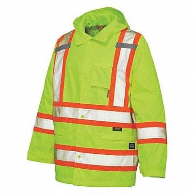 Rain Jacket Flo Green 4XL Size MPN:S37231