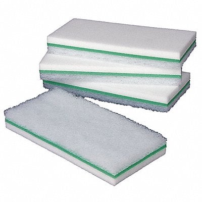 Melamine Utility Scrub Pad White 9 L PK6 MPN:6DNA9