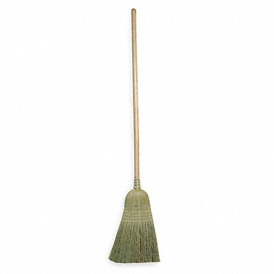 Corn Broom 38 in Handle L 12 in Face MPN:1VAC1