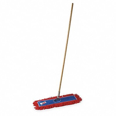 Dust Mop Kit 24 in W Blue/Red MPN:56FJ79