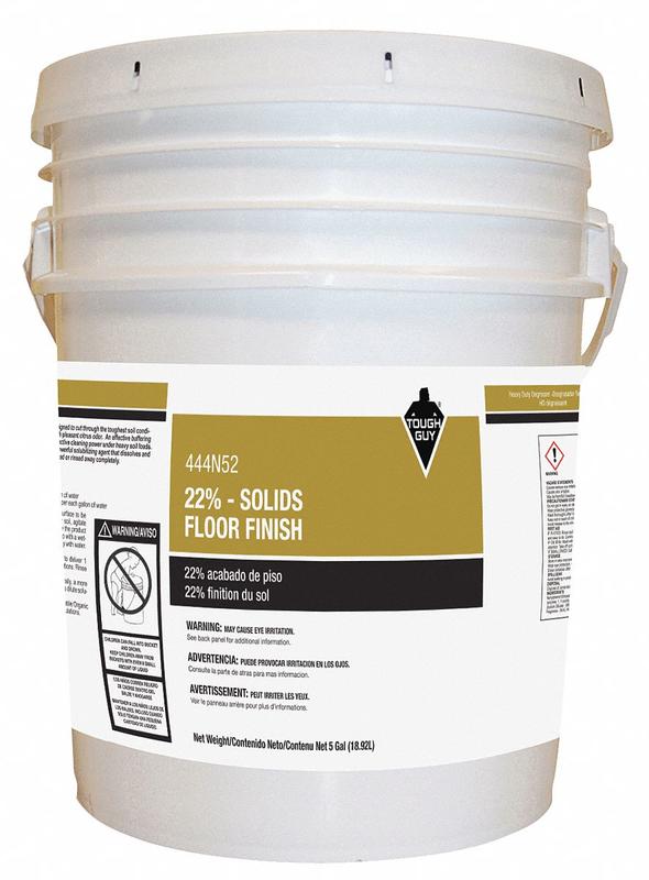 Floor Finish High Gloss 5 gal Bucket MPN:444N52