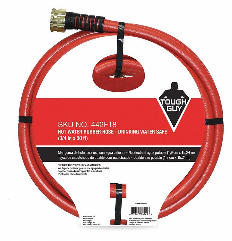 Water Hose 3/4 I.D.50 ft Rubber MPN:442F18