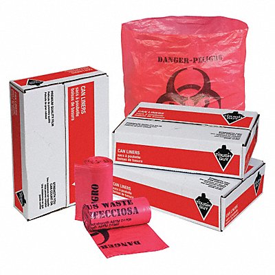 Biohazard Bags 10 gal Red PK1000 MPN:31DK87