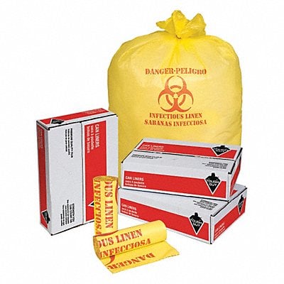 Biohazard Bags 44 gal Yellow PK200 MPN:31DK91