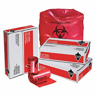 Biohazard Bags 10 gal Red PK250 MPN:31DK93