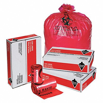 Biohazard Bags 30 gal Red PK100 MPN:31DK95