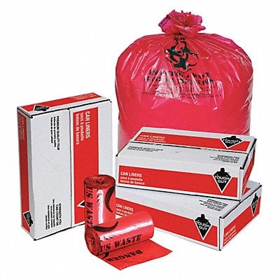 Biohazard Bags 33 gal Red PK100 MPN:31DL01