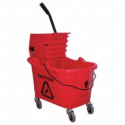 D8082 Mop Bucket and Wringer Red 8 3/4 gal MPN:5CJH7