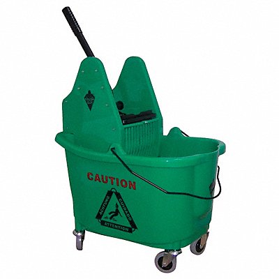 D8085 Mop Bucket and Wringer Green 8 3/4 gal MPN:5CJK3