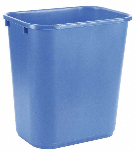 Desk Recycling Container Blue 7 gal. MPN:4UAU5