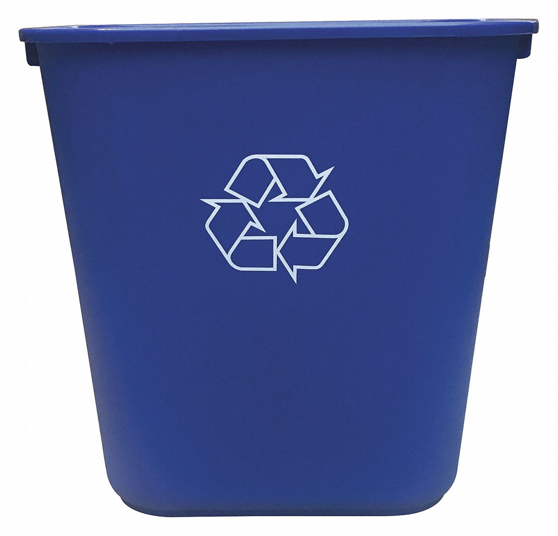 Desk Recycling Container Bl 10-1/4 gal. MPN:4UAU6