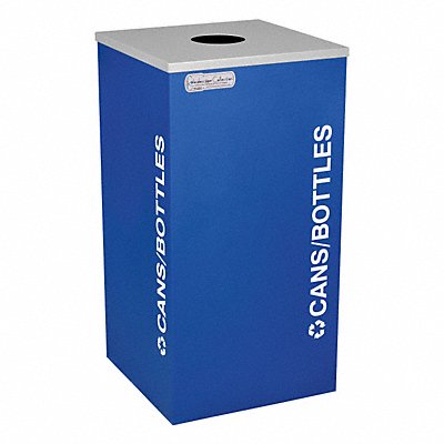 Recycling Container Blue 24 gal. MPN:5UJC6