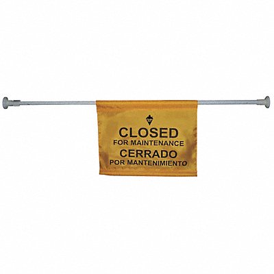 Door Barricade Sign 18inx13 3/4in Nylon MPN:6GJA0