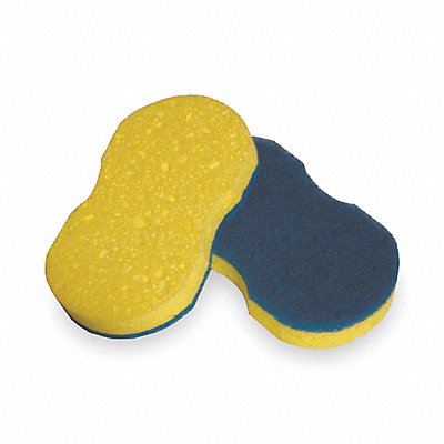 Scrubber Sponge 6 in L Blue/Yellow PK20 MPN:2NTJ2