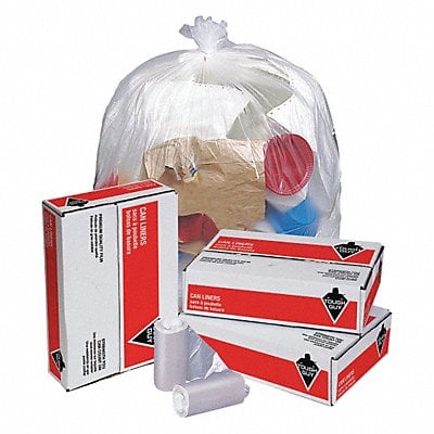 Trash Bags 10 gal Clear PK1000 MPN:1CF86