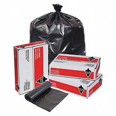 Recycled Trash Bag 56 gal Black PK100 MPN:31DK81