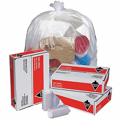 Trash Bags 16 gal Clear PK1000 MPN:49P430