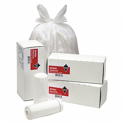 Trash Bag 8 gal White PK26 MPN:49YW64