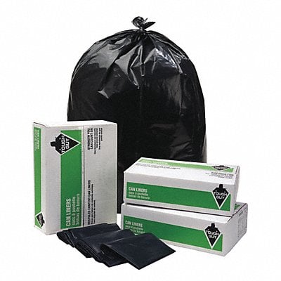 Trash Bag 33 gal Black PK50 MPN:49YW68