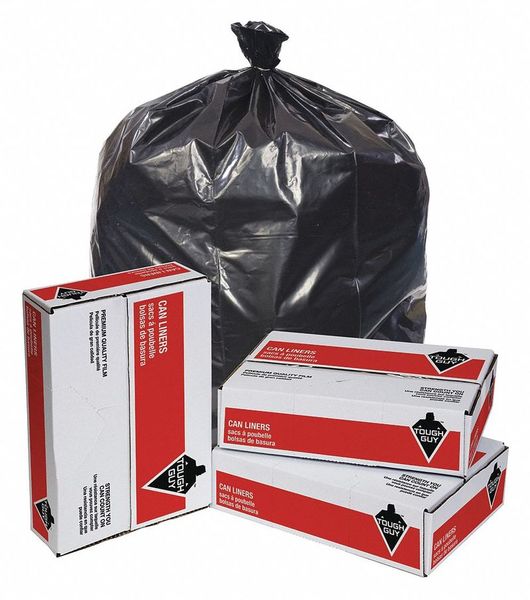 Trash Bags 50 gal.. Black PK50 MPN:4YPC5