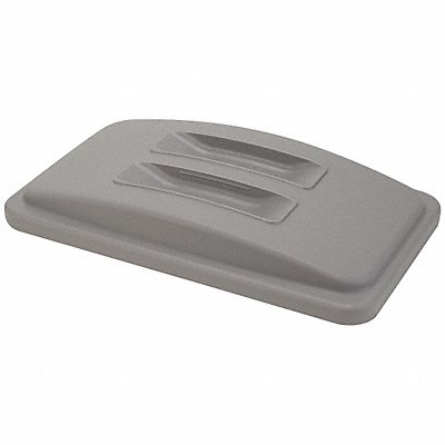 Trash Can Top Flat Snap-On Closure Gray MPN:4PGU2