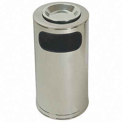 Ash/Trash Can 12 gal Silver MPN:4PGG8