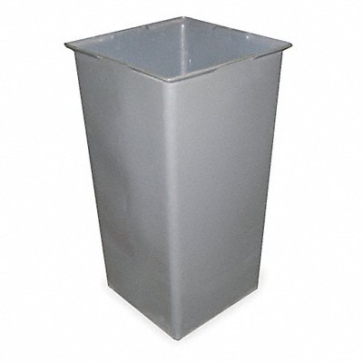 Rigid Can Liner 34 H x 18-1/2 W Gray MPN:4PGH5