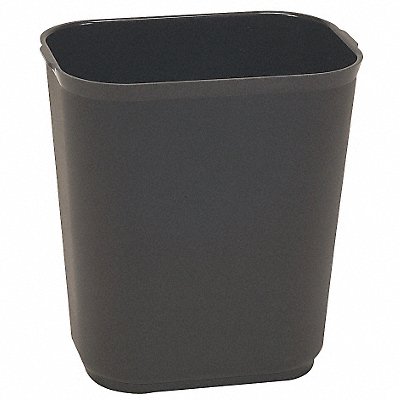 D2118 Fire-Rstnt Trash Can Rectngl 7 gal Black MPN:4PGL7