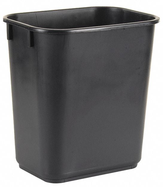 D2128 Wastebasket Rectangular 3-1/2 gal Black MPN:4PGN2