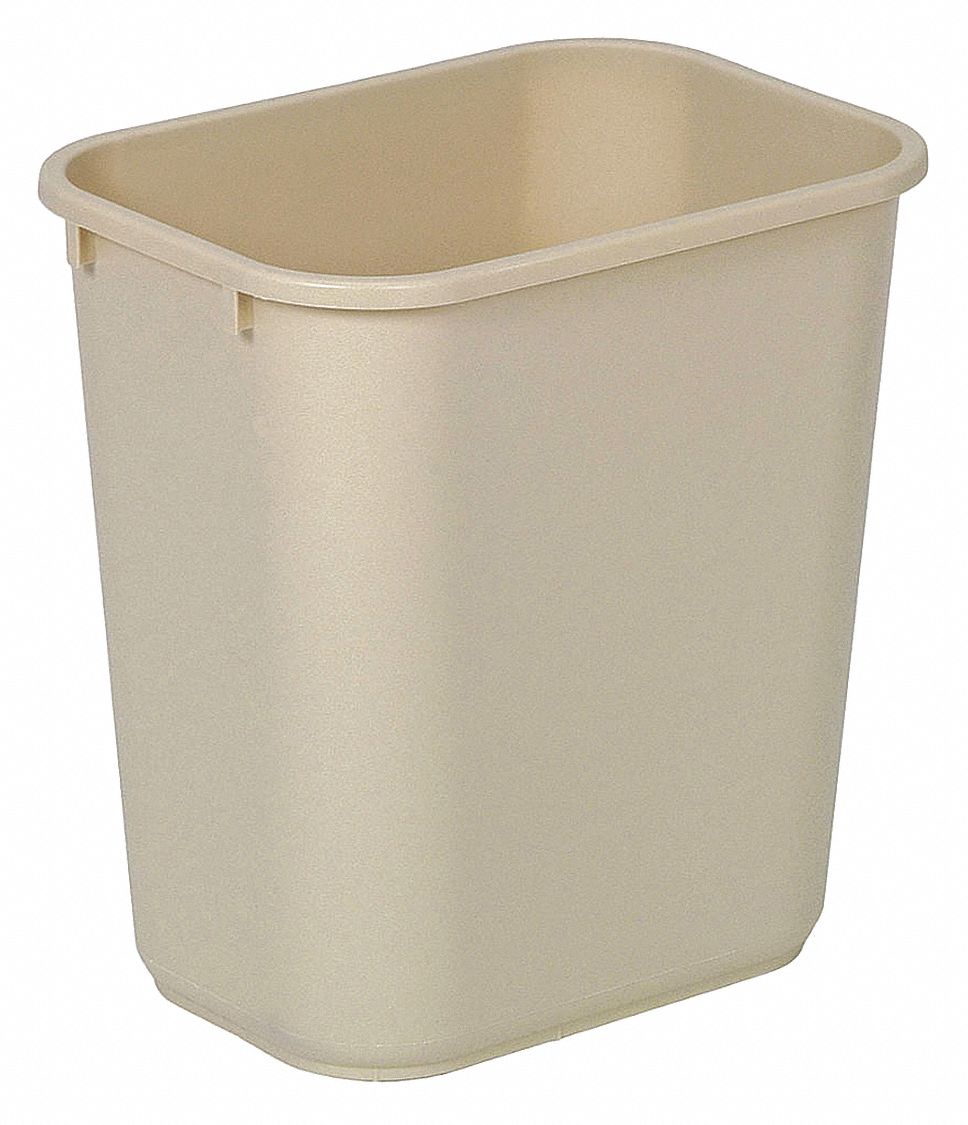 D2128 Wastebasket Rectangular 3-1/2 gal Beige MPN:4PGN3