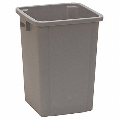 D2629 Trash Can Square 16 gal Gray MPN:4PGR8