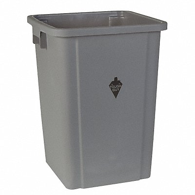 D2124 Trash Can Liners Square 23 gal Gray MPN:4PGT2